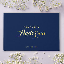 Editierbare Farbe Elegant und moderne Hochzeitssch Gästebuch