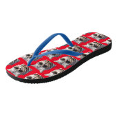Editierbare Farbe Funny Custom Hinzufügen Ihres Be Badesandalen (Schrägansicht)