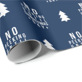 Editierbare Farbe Kein Peeking bis Weihnachten Geschenkpapier (Rolleneckpunkt)