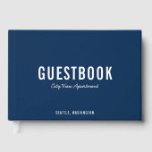 Editierbare Farbe: modern und SkriptGästebuch Gästebuch (Vorderseite)