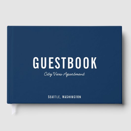 Editierbare Farbe: modern und SkriptGästebuch Gästebuch (Vorderseite)