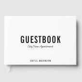 Editierbare Farbe: modern und SkriptGästebuch Gästebuch (Vorderseite)