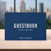 Editierbare Farbe: modern und SkriptGästebuch Gästebuch