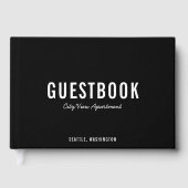 Editierbare Farbe: modern und SkriptGästebuch Gästebuch (Vorderseite)