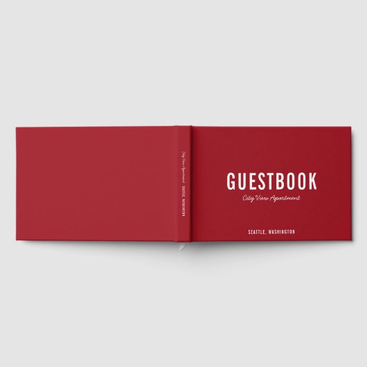 Editierbare Farbe: modern und SkriptGästebuch Gästebuch (Voll)