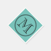 Editierbare Farbe Modernes Klassisches Rundschwarz Serviette (Ecke)