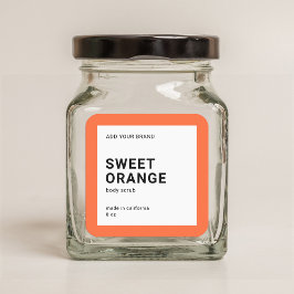 Editierbare Farbe Modernes Minimalistisches Produk Quadratischer Aufkleber