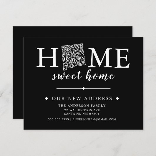 Editierbare Farbe Neue MEXICO-Ankündigung zur Bewe Einladung (Vorne/Hinten)