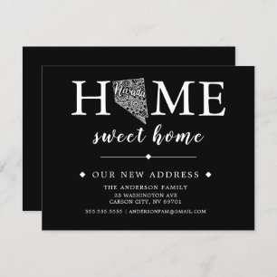 Editierbare Farbe NEVADA Bewegungsankündigung Einladung