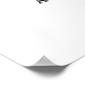 Editierbare FARBE und GRÖSSE Begrüßungszeichen MSC Poster (Ecke)