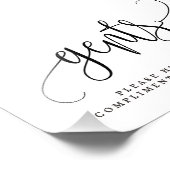 Editierbare FARBE und GRÖSSE Gents Badezimmer Sign Fotodruck (Ecke)