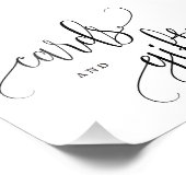 Editierbare FARBE- und GRÖSSE-Karten und Geschenkg Fotodruck (Ecke)