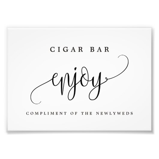 Editierbare FARBE und GRÖSSE-Lebensmittelzeichen L Fotodruck (Vorne)