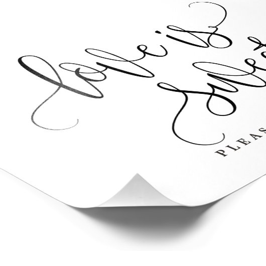 Editierbare FARBE und GRÖSSE Leckerei Signieren LC Fotodruck (Ecke)