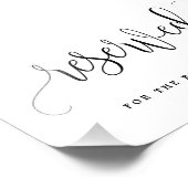 Editierbare FARBE und GRÖSSE Reservierte Signature Fotodruck (Ecke)