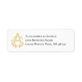EDITIERBARE FARBEN AG Monogramm GA Monogramm Etike (Vorne)