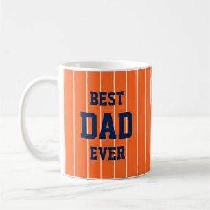Editierbare Farben Baseball Streifen Bester Vater  Kaffeetasse