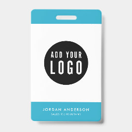 Editierbare Farben Hinzufügen eines Logos einfache Ausweis