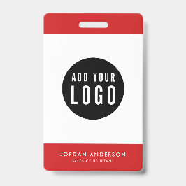 Editierbare Farben Hinzufügen eines Logos einfache Ausweis