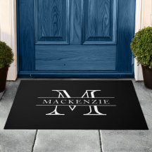 Editierbare Farben Klassischer Grenzname Monogramm