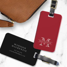 Editierbare Farben Klassischer Grenzname Monogramm