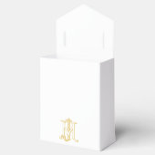 EDITIERBARE FARBEN MJ Monogramm JM Monogramm Box Geschenkschachtel (Geöffnet)