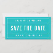 Editierbare Farben Modernisiert Save the Date (Vorderseite)