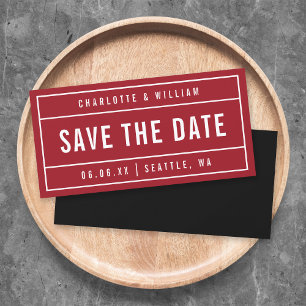 Editierbare Farben Modernisiert Save the Date