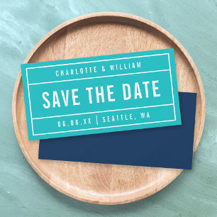 Editierbare Farben Modernisiert Save the Date