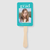 Editierbare Farben Serieller Foto Abschluss Handlü Fächer (Vorderseite)