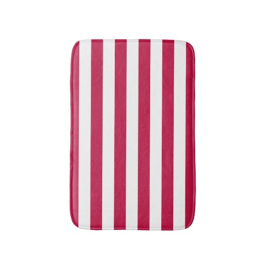 Editierbare Farben und weiße Streifen Badematte (Vorderseite Vertikal)