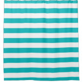 Editierbare Farben und weiße Streifen Duschvorhang (Vorderseite)