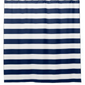 Editierbare Farben und weiße Streifen Duschvorhang (Vorderseite)