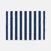 Editierbare Farben und weiße Streifen Fleecedecke (Vorderseite (Horizontal))