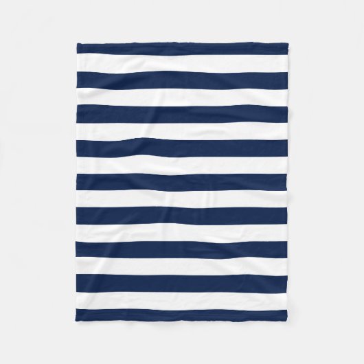Editierbare Farben und weiße Streifen Fleecedecke (Vorderseite)