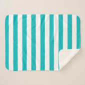 Editierbare Farben und weiße Streifen Sherpadecke (Vorderseite (Horizontal))