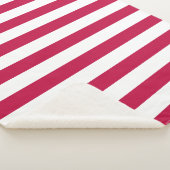 Editierbare Farben und weiße Streifen Sherpadecke (3/4)