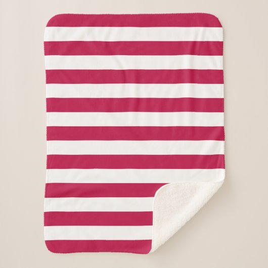 Editierbare Farben und weiße Streifen Sherpadecke (Vorderseite)