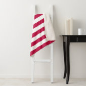 Editierbare Farben und weiße Streifen Sherpadecke (Beispiel)