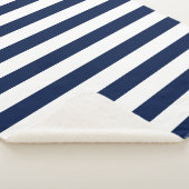 Editierbare Farben und weiße Streifen Sherpadecke (3/4)