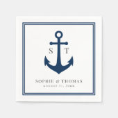 Editierbare Farbgrenzenmonographie Serviette (Vorderseite)