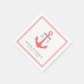 Editierbare Farbgrenzenmonographie Serviette (Ecke)