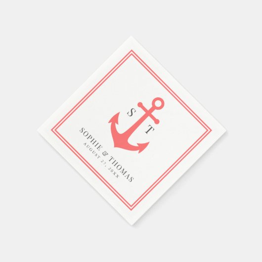 Editierbare Farbgrenzenmonographie Serviette (Ecke)