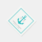 Editierbare Farbgrenzenmonographie Serviette (Ecke)