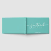 Editierbare Farbkalligrafie Urlaub Zuhause oder Mi Gästebuch (Voll)