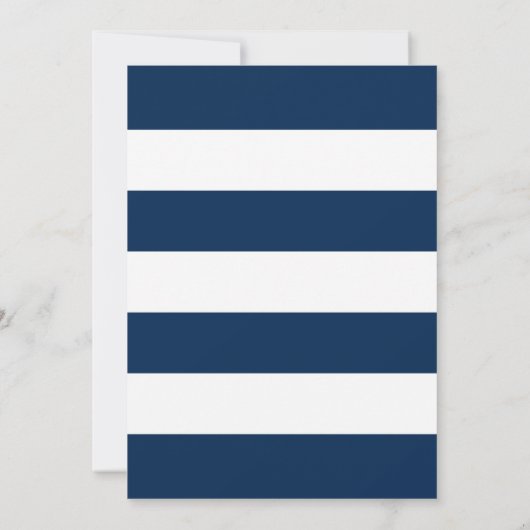 Editierbare Farbkronen und weiße Streifen Hochzeit Einladung (Rückseite)