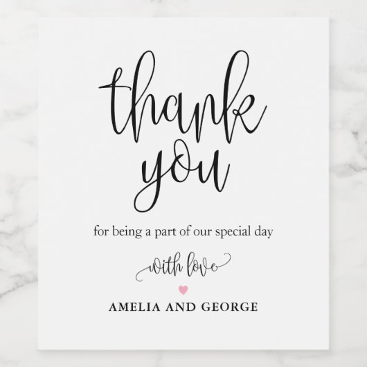 Editierbare Farbschöne kalligraphische Flascheneti Weinetikett (Einzelnes Label)