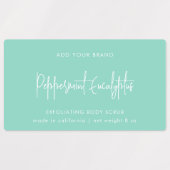 Editierbare Farbtabelle für das Minimalistische Pr Etiketten (Design 1)