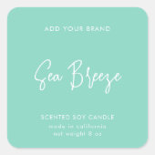 Editierbare Farbtabelle für das Minimalistische Pr Quadratischer Aufkleber (Vorderseite)