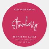 Editierbare Farbtabelle für das Minimalistische Pr Runder Aufkleber (Vorderseite)